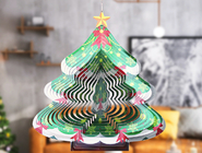 Der Breiten-27cm drehende Weihnachtsbaum-Wind-Glockenspiele Metallwind-des Spinner-3D fournisseur