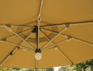 Aluminium-150cm doppelter Patio-Regenschirm-Strand-Sonnenschutz-Regenschirm-Fernsteuerungssonnenschirm fournisseur