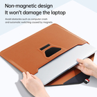 Mode Luxus Braun PU Laptop Liner Fall Ärmel Tasche für On-The-Go Profis fournisseur