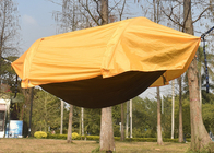 270*140cm Außen Gelb Wasserdicht 210T Polyester Tragbares Campingzelt 70D Ripstop Nylon Moskitonet Hängematte 2 in 1 fournisseur