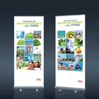 Kundenspezifische Strand-Flaggen-Aluminiumstand-einziehbare Anzeige im Freien fördernde PVC-Rolle herauf Fahne fournisseur