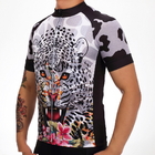 Leopard Design Polyester Dryfit Anzug Fahrradtrikot T-Shirt Fahrradzubehör fournisseur