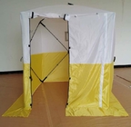 Campingzelte Oxfords des Polyester-200D PU beschichtete im Freien Knall herauf Arbeits-Zelt-weißes Gelb fournisseur