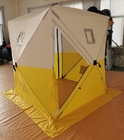 Campingzelte Oxfords des Polyester-200D PU beschichtete im Freien Knall herauf Arbeits-Zelt-weißes Gelb fournisseur