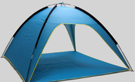 Blaues Silber beschichtete Polyester-Knall der Campingzelt-190T im Freien herauf Strand-Schutz 210X210X130cm fournisseur