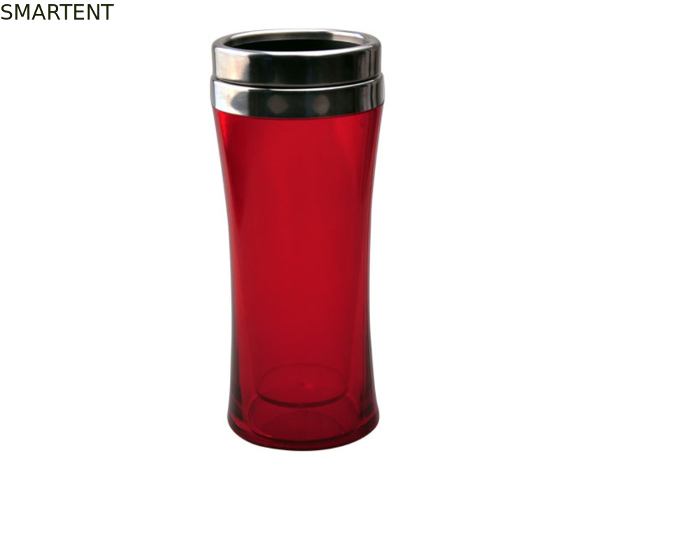 Rote doppel-wandige Plastikwasser-700ML Flasche Stanless heißes und kaltes Wasser-Stahlflasche 1ltr fournisseur