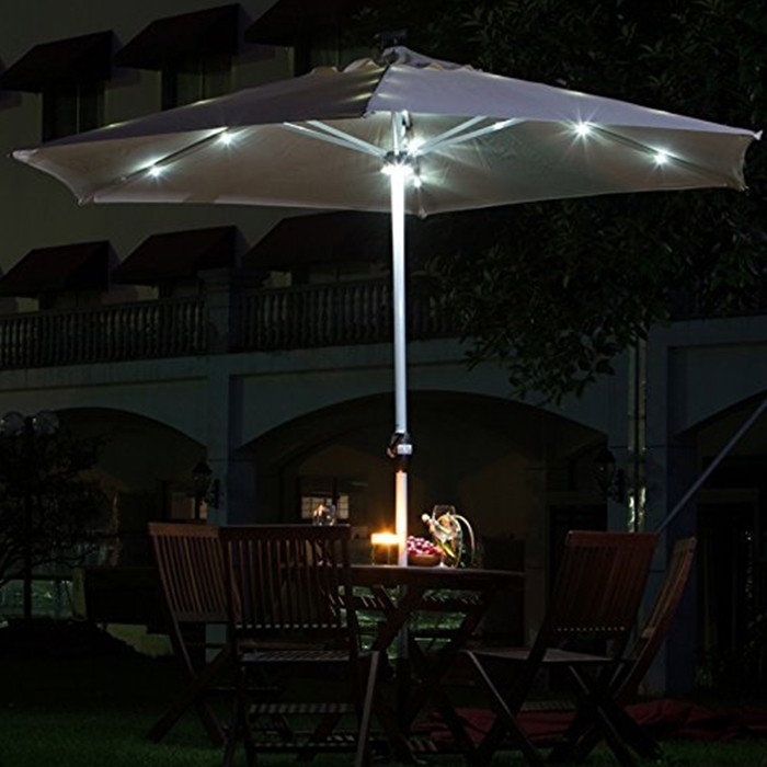 SolarLEDLichtÜberdachungsPatioRegenschirm, Möbel