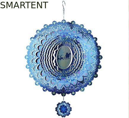 Besorgen Bunter Edelstahl-Weihnachtswind-Spinner-UVdrucken Online-Herstellung