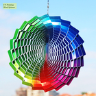 Multi farbiger UVdruckgarten-Stahlwind-Spinner 30*30cm fournisseur