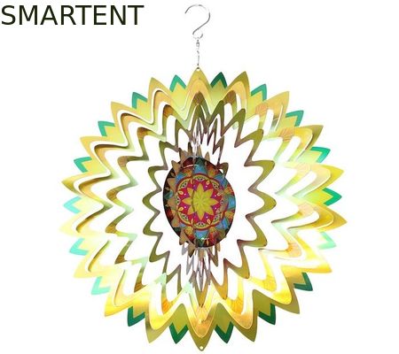 Besorgen Heller Blumen-Edelstahl-Garten-Wind-Spinner-kreative nordische Art Online-Herstellung