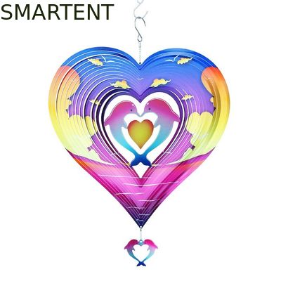 Besorgen Wirbelnde 300*300MM asphaltieren Wind-Spinner-Sommer-UVdruckdelphin-Wind-Spinner Online-Herstellung