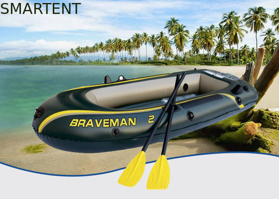 Besorgen Dunkelgrünes dauerhaftes aufblasbares Boot Braveman, bequemes leichtes aufblasbares Boot Online-Herstellung