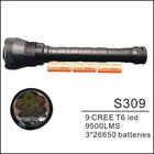 7500LM tragbare kampierende Laternen T6 9 Taschenlampen-Fackel Cree-LED fournisseur