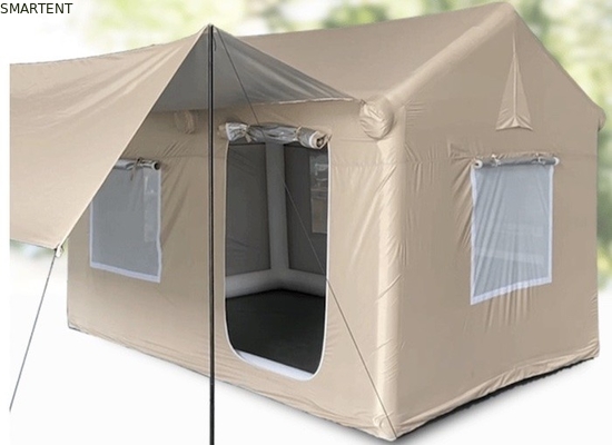 Campingzelte im Freien 410*270*200CM wasserdicht Beige Baumwolle Aufblaszelt für 3-4 Personen Waldhütte Stil Leichtgewicht und langlebig für Outdoor-Abenteuer fournisseur