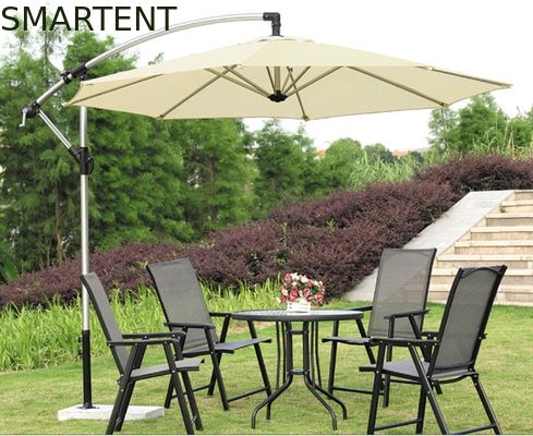 Besorgen Großer silberner berg-Patio-Regenschirm des Strand-Sonnenschutz-Regenschirm-270cm 300cm Seiten Online-Herstellung