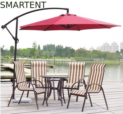 Besorgen Strand-Sonnenschutz-Regenschirm-Garten-Bananen-Sonnenschirm-Marmor-Basis 3Ms 10FT Online-Herstellung