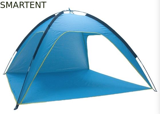 Besorgen Blausilber beschichtet für 4 Personen 210*210*130CM Polyester Strandtanz Außencampingzelte mit UV-Wasserdichtheit Online-Herstellung