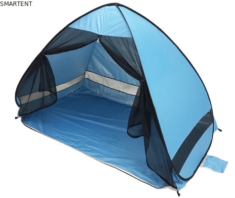 210*120*130cm Blau Silber beschichtet Polyester Outdoor Camping Beach Pop Up Zelte fournisseur