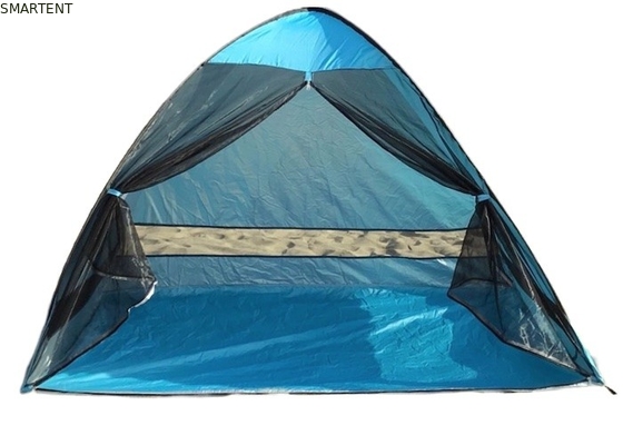 210*120*130cm Blau Silber beschichtet Polyester Outdoor Camping Beach Pop Up Zelte fournisseur
