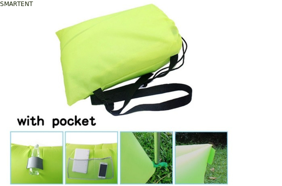 Außen Neon Wasserdicht Ripstop Nylon 260x70cm Bergschlafsack Strand aufblasbare Lazy Air Sofa fournisseur