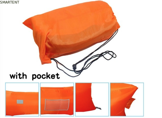 Außen Neon Wasserdicht Ripstop Nylon 260x70cm Bergschlafsack Strand aufblasbare Lazy Air Sofa fournisseur