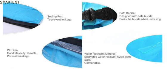 Außen Neon Wasserdicht Ripstop Nylon 260x70cm Bergschlafsack Strand aufblasbare Lazy Air Sofa fournisseur