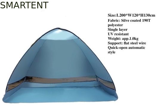 Besorgen Automatisches Outdoor-Pop-Up-Campingzelt 200 X 120 X 130CM 190T Polyester-Strandmarkise Online-Herstellung