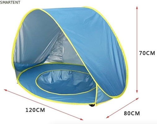Wasserdichte und UV-beständige Campingzelte im Freien 190T Silberbeschichtetes Polyester Pop Up Baby Play Tent fournisseur