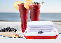 Aufblasbarer Strand PVC-schwimmender Kühlvorrichtung-Halter Im Freien Freizeit-Ausrüstung Weißes Rot fournisseur