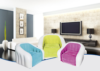 Überraschender farbiger aufblasbarer Sofastuhl, der aufblasbares Möbel PVC im Freien 74X74X64Cm sich schart fournisseur