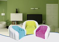 Überraschender farbiger aufblasbarer Sofastuhl, der aufblasbares Möbel PVC im Freien 74X74X64Cm sich schart fournisseur