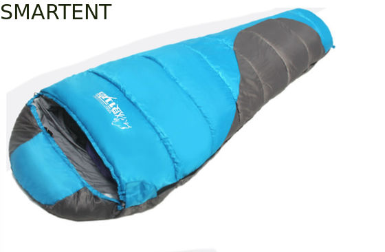Besorgen Außen-Doppelfarbbeschichtete Polyester 210T 215*75CM 90% Duck Down Füllung Bergschlafsack Warm Winddicht Entspannung Zip Tasche Online-Herstellung
