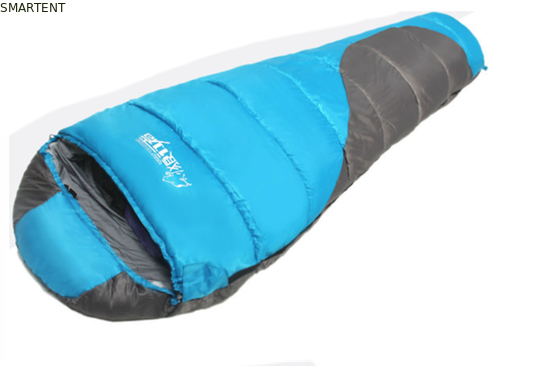Außen-Doppelfarbbeschichtete Polyester 210T 215*75CM 90% Duck Down Füllung Bergschlafsack Warm Winddicht Entspannung Zip Tasche fournisseur