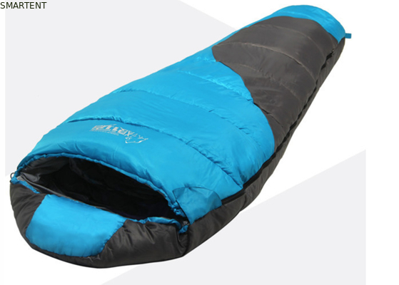 Außen-Doppelfarbbeschichtete Polyester 210T 215*75CM 90% Duck Down Füllung Bergschlafsack Warm Winddicht Entspannung Zip Tasche fournisseur