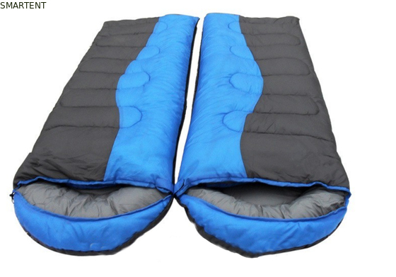 215*78cm Doppelfarbe Außenwasserdicht 190T Polyester Hohlfaserfüllung Klassisch Zwei Personen in einem Schlafsack fournisseur
