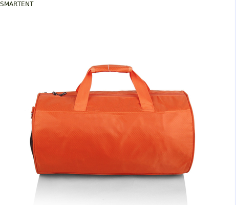 45*25cm Outdoor Leichtgewicht Orange Farbe Wasserdicht Beschichtet Polyester Oxford Fass Reisetaschen fournisseur