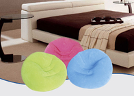 Fantastisches beflocktes Luftbett-aufblasbare gemütliche Stuhl-leichte bequeme Möbel fournisseur