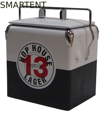 Besorgen Metallrote Farbe Außenkühlbox Custom Portable 13L 32x22x36CM Online-Herstellung