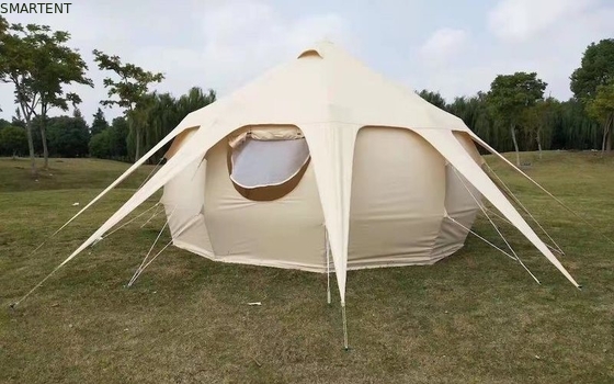 Glamping-Überdachung Baumwolle 285G kampierende  Tent Waterproof PU3000MM im Freien fournisseur