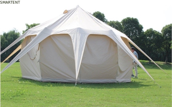 Glamping-Überdachung Baumwolle 285G kampierende  Tent Waterproof PU3000MM im Freien fournisseur