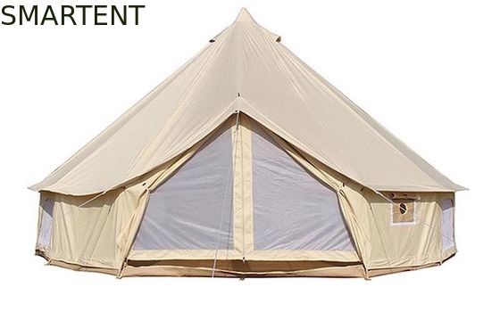 Besorgen 3 x 2M Outdoor Camping Canopy 285G Farbbeige-Baumwollsegeltuch-Rundzelt Online-Herstellung