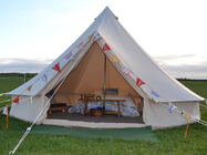 3 x 2M Outdoor Camping Canopy 285G Farbbeige-Baumwollsegeltuch-Rundzelt fournisseur