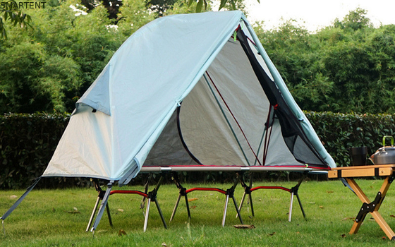 Entdecken Sie die Natur mit unseren Outdoor Camping Zelten 200*120*95CM Blau 210D Polyester Oxford Zelt Bett mit Klappbett fournisseur