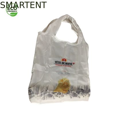 Besorgen 60 X 44CM kundenspezifische Druckeco freundliche Einkaufstasche-weiße Farbe der Zusatz-RPET 210T Online-Herstellung