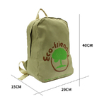 Zufälliger Rucksack 40x29x15Cm der kundenspezifische Eco freundliche Zusatz-grüner Farberpet fournisseur