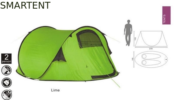 180X235X100CM Außen-Wasserdichtes Polyester-Zelt für 3 Personen fournisseur