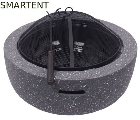 Besorgen Kühle kampierende Stahlgrill-Grill-tragbare Feuer-Grube MgO-Steinentwurfs-59.5*34.5cm Online-Herstellung