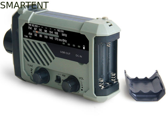 Besorgen Portable LED Taschenlampe Taschenlampe Solarbetriebene NOAA Wetterradio für Camping Online-Herstellung