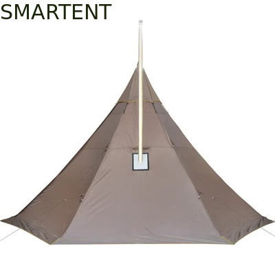 Besorgen 70D Ripstop Polyester Outdoor Camping Zelt Winddicht Doppelschicht Schutz mit Herd Online-Herstellung