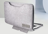 Multipurpose Graue Oxford Portable Computer Tasche mit Modeelement und Nähdesign fournisseur